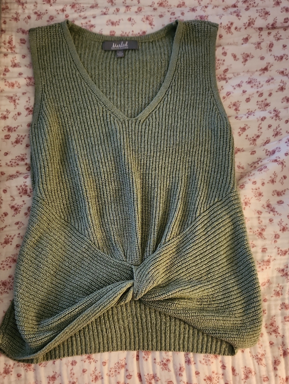 Marled Reunited Clothing Ribbed Knit Tank